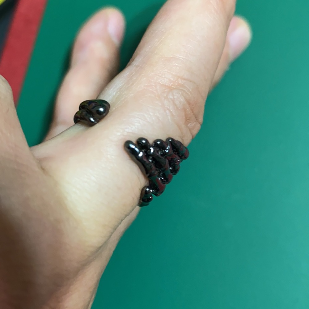 Skeleton Hand Ceramic Ring - image 4